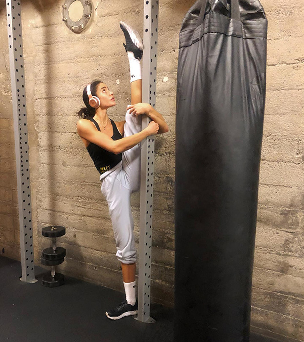 Бьянка Бри на тренировке. Фото Соцсети Бьянка Бри на тренировке. Фото Соцсети