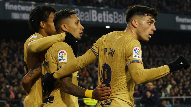 1 февраля. «Бетис» — «Барселона» — 1:2. Фото Reuters 1 февраля. «Бетис» — «Барселона» — 1:2. Фото Reuters