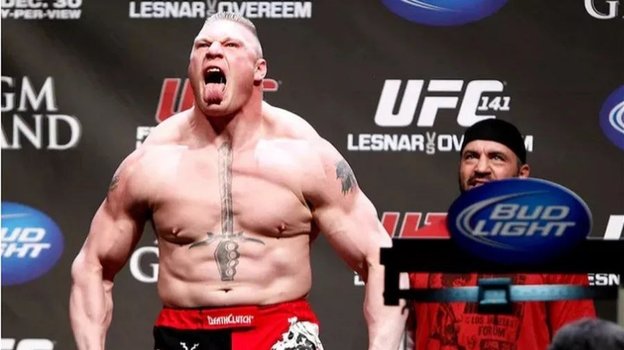 Леснар — единственный тяж в истории UFC, кто показал 120 кг на взвешивании к поединку, в котором он впервые стал чемпионом. Фото Zuffa Леснар — единственный тяж в истории UFC, кто показал 120 кг на взвешивании к поединку, в котором он впервые стал чемпионом. Фото Zuffa
