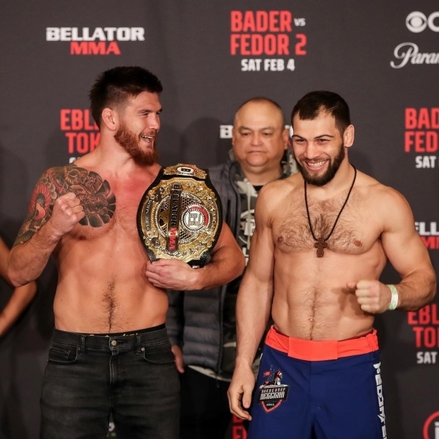 Анатолий Токов (справа) и Джонни Эблин. Фото Bellator Анатолий Токов (справа) и Джонни Эблин. Фото Bellator