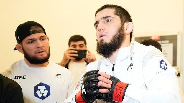 Хабиб Нурмагомедов и Ислам Махачев. Фото Соцсети Хабиб Нурмагомедов и Ислам Махачев. Фото Соцсети