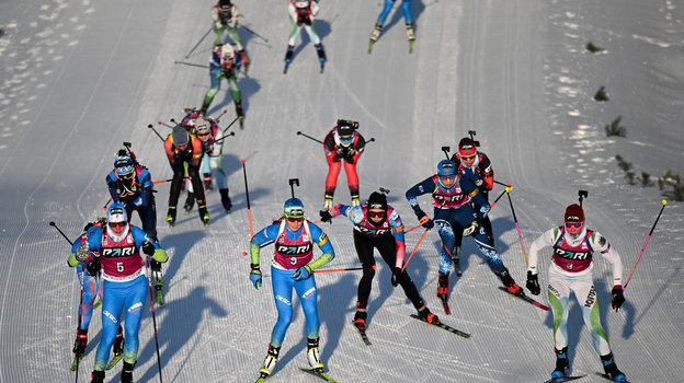 Большой женский масс-старт. Фото СБР Большой женский масс-старт. Фото СБР