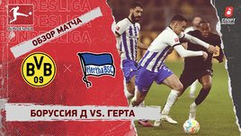 «Боруссия» Д — «Герта»: чемпионат Германии, 21-й тур, видеообзор матча
