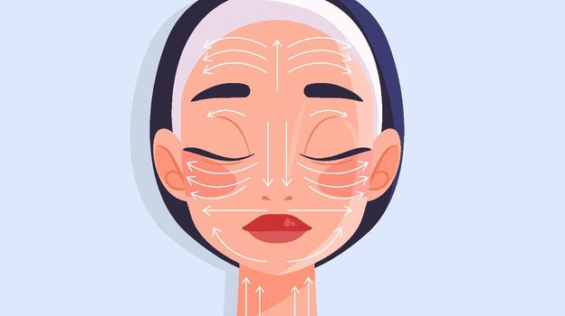 Техника массажа гуаша на лице. Фото Freepik Техника массажа гуаша на лице. Фото Freepik
