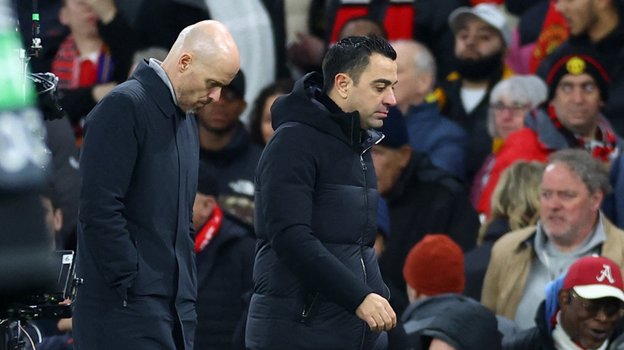 Эрик тен Хаг и Хави. Фото Reuters Эрик тен Хаг и Хави. Фото Reuters