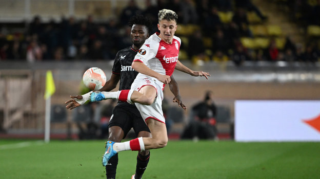 Александр Головин в матче «Монако» — «Байер». Фото Global Look Press Александр Головин в матче «Монако» — «Байер». Фото Global Look Press