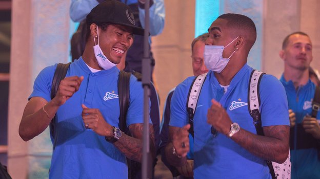 Вильмар Барриос и Малком. Фото ФК «Зенит» Вильмар Барриос и Малком. Фото ФК «Зенит»