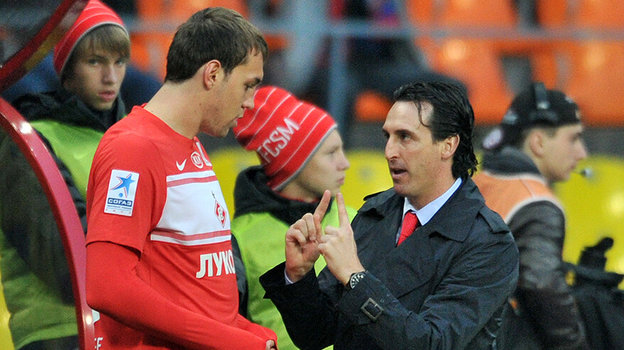 Артем Дзюба и Унаи Эмери. Фото Алексей Иванов, архив «СЭ» Артем Дзюба и Унаи Эмери. Фото Алексей Иванов, архив «СЭ»