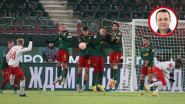 Штрафной у ворот «Локомотива» в матче со «Спартаком»