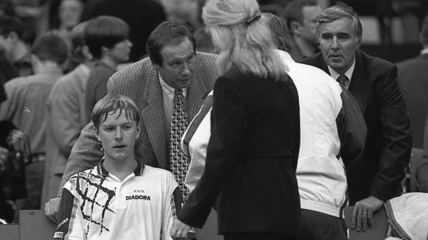 Евгений Кафельников, Шамиль Тарпищев, Александр Метревели. Евгений Кафельников, Шамиль Тарпищев, Александр Метревели.