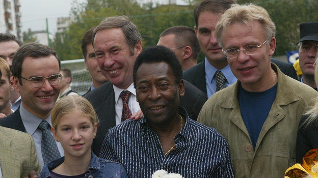 Шамиль Тарпищев, Пеле и Вячеслав Фетисов. Шамиль Тарпищев, Пеле и Вячеслав Фетисов