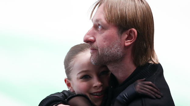 Фигуристка Софья Титова. Тренер Евгений Плющенко.