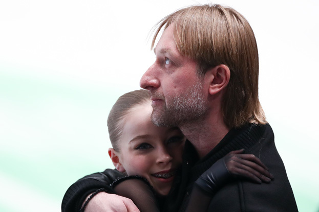 Софья Титова и Евгений Плющенко. Софья Титова и Евгений Плющенко