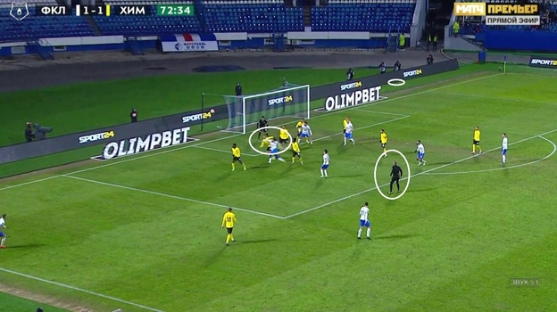 Эпизод в матче «Факел» — «Химки».