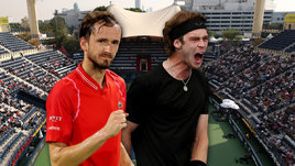 Медведев победил Рублева в российском финале в Дубае: Даниил взял третий титул подряд! Онлайн-трансляция матча