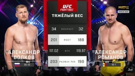 Александр Волков — Александр Романов: видеообзор боя UFC Fight Night 221