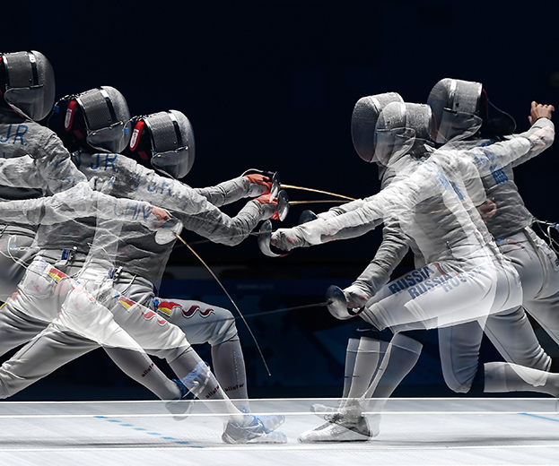 Фехтовальщики.