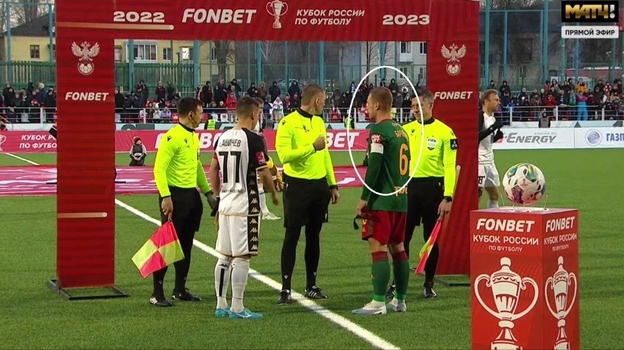 Дмитрий Баринов в матче против «Акрона».