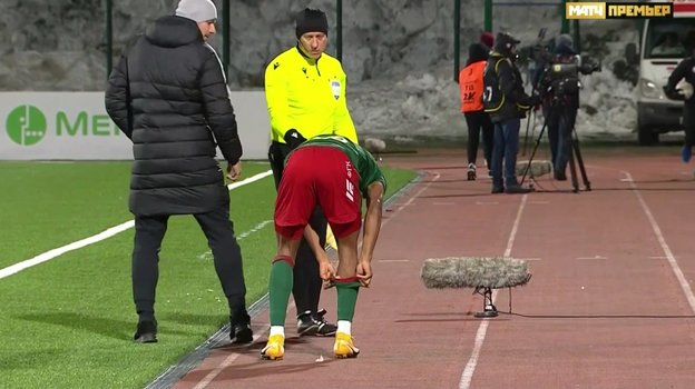 Скриншот трансляции матча «Акрон» — «Локомотив».