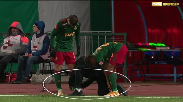 Скриншот трансляции матча «Акрон» — «Локомотив».