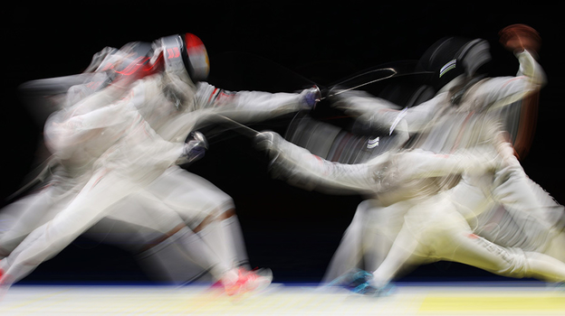 Фехтовальщики.