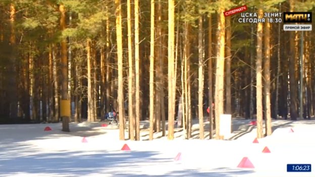 Момент падения Сергея Устюгова.