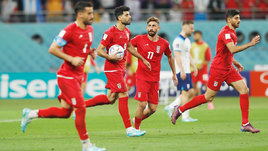 Игроки сборной Ирана в матче чемпионата мира в Катаре