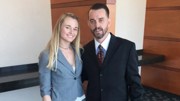 Андреа Ли с мужем