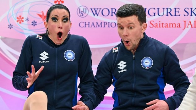 Шарлен Гиньяр и Марко Фаббри.