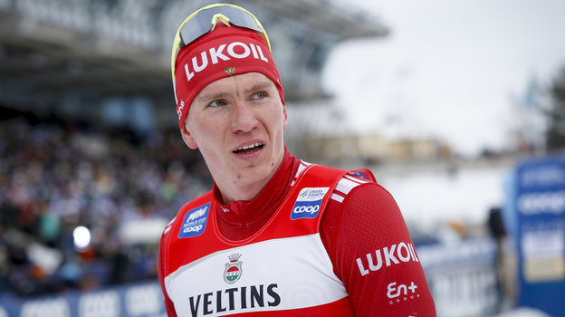 Российский лыжник Александр Большунов