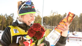 Биатлонистка Динара Алимбекова-Смольская