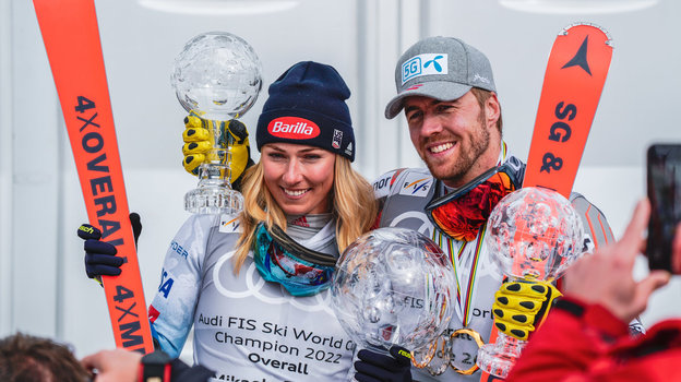 Микаэла Шиффрин и Александр Омодт Кильде