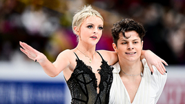 Фигуристы Солен Мазинг и Марко Гайдаенко.