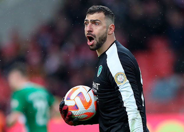 Гиорги Шелия. Голкипер «Ахмата» Гиорги Шелия.