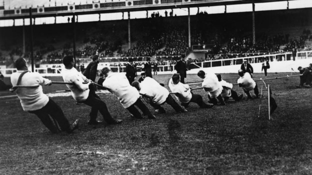 Соревнования по перетягиванию каната на Олимпиаду в 1908 году. Соревнования по перетягиванию каната на Олимпиаду в 1908 году