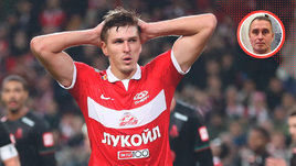 Форвард «Спартака» Александр Соболев.