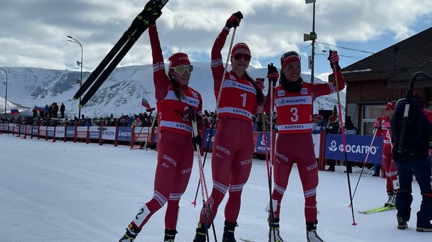 Мария Истомина (слева), Наталья Непряева и Вероника Степанова.