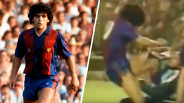 Самая дикая драка в истории испанского футбола: Марадона нокаутировал игрока на глазах короля