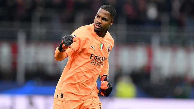 Майк Меньян. Голкипер «Милана» Майк Меньян.