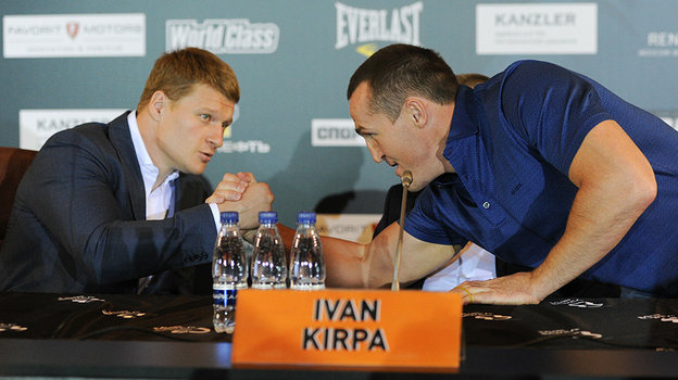 Александр Поветкин и Денис Лебедев. Боксеры Александр Поветкин и Денис Лебедев.