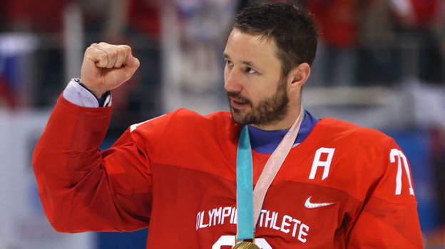 Илья Ковальчук с золотой медалью Олимпийских игр