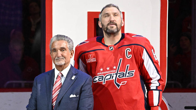 Владелец «Вашингтона» Тед Леонсис и капитан команды Александр Овечкин.