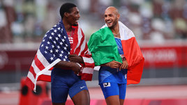 Легкоатлеты Фред Керли и Марсель Ламонт Джейкобс