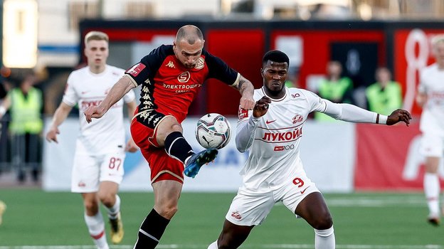 Бальде в матче Кубка России «Акрон» — «Спартак».