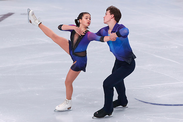 Диана Мухаметзянова и Илья Миронов. Фигуристы Диана Мухаметзянова и Илья Миронов.