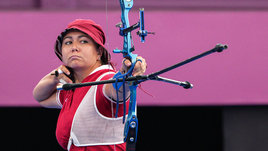 Лучница Елена Осипова.