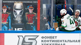 Хоккеисты «Ак Барса» Александр Радулов и Вадим Шипачев.