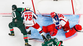 Шампанское и чемпионские кепки ЦСКА не пригодились. Жаркий репортаж с пятой игры финала КХЛ