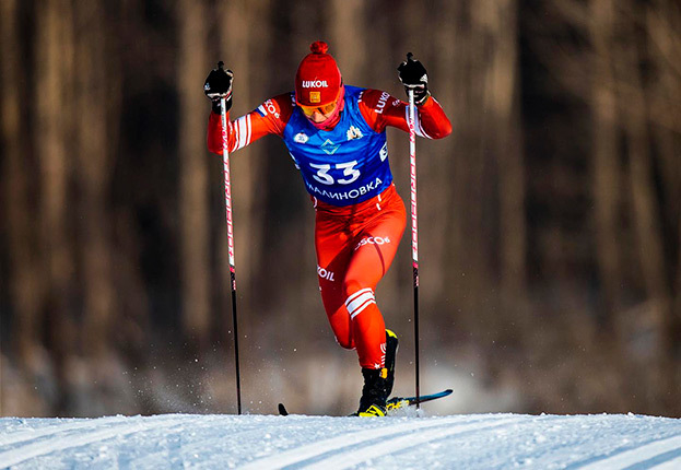 Савелий Коростелев. Лыжник Савелий Коростелев.