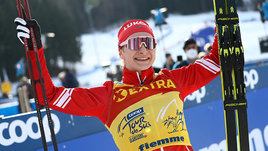 Лыжница Наталья Непряева.